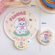 무선선풍기 접이식 휴대용 미니 선풍기 여름 만화 손풍기 포켓 결혼식 파티용 개, Style-E