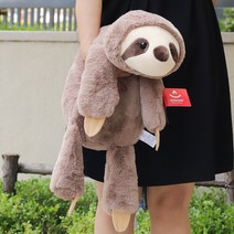 엎드린 나무늘보 여우 라쿤 악어 장난감 털인형 쿠션 친구 생일 선물, Sloth, 60cm