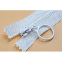 [케이로] 338085 펑크 아니 3 수지 지퍼 바느질 장식 컬러 풀러 침낭 의류 액세서리 IQ002, Closed tail 25cm, White