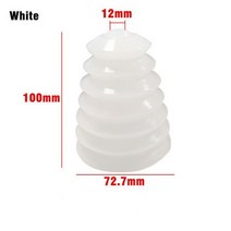 드릴 분진 커버 홀커터 비산물받이 방진 방지 롱홀쏘 더스트컵 전기 해머 더스트 고무 임팩트 애쉬 캐처 고탄성 집진기 장치 전동 공구 액세서리, [02] White