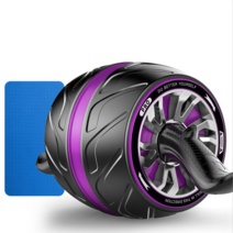 AB슬라이드 복근운동기 롤아웃 무소음 abs 자동 리바운드 피트니스 롤러 소음 없음 홈, 퍼플