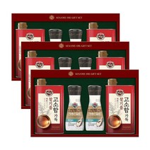 CJ 백설 고소함가득 참기름 A호X3명절설날선물세트, 단품