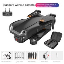 카메라 드론 카메라 탑재 RC 쿼드콥터 미니 드론 Z608 4K 5G 와이파이 360 장애물 회피 FPV 브러시, 01 No lens black 1B