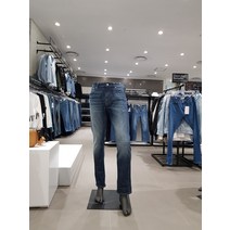 남성 청바지 - 다크 블루 에틀레틱 테이퍼 핏 이태리셀비지 데님 팬츠 (J319341-1BJ)(1285585)