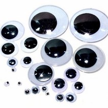 스티커 눈알 9종 택1 꾸미기 장식, 3cm-500개입