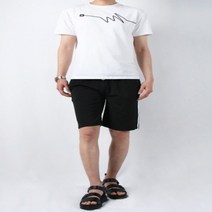 이지리치 커플남자2줄5부트레이닝반바지 남자트레이닝복바지 남성트레이닝바지