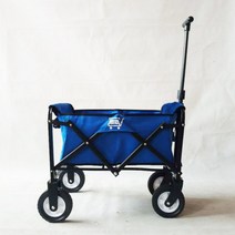 유라 아웃도어 캠핑카 접이식 슈퍼마켓 장보기 캐리어 카트 작은 짐카트, 블루 미니 베이직