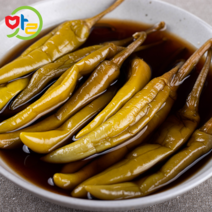 맛사랑식품 간장 고추지 200g 1kg 고추 장아찌, 1개