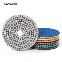 4 인치 100mm 80mm 다이아몬드 습식 연마 패드 디스크 화강암 대리석 콘크리트 석재 연삭 공구, [17], 1개