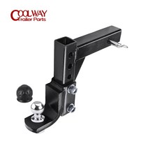 캠핑카 카라반 트레일러 수리 부품 튜닝 셀프diy쿼트 용 조정 가능한 레벨 드롭 히치, 2인치 볼 세트, 1개