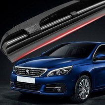 푸조 3008 와이퍼 실리콘 발수코팅 와이퍼 차눈 빗물 선명