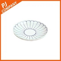 현대기물 유포 볼록 꽃 도자기 원접시 13.5cm 1P 일식기