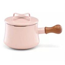 덴마크 단스크 나무 손잡이 법랑 냄비 소스팬, D