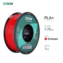 3d 프린터 재료 ESUN-3D 프린터 필라멘트 PLA 플러스 1.75mm +/- 0.03mm 1KG 고 인성 무독성 거품 없음 FD, 18 fire red