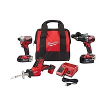 밀워키 289322CXP M18 18볼트 리튬이온 브러시리스 무선 해머 드릴임팩트핵조 콤보 키트3공구 배터리 2개 충전기 및 가방