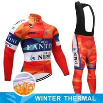 자전거용품 로드 MTB Fantini 봄 가을 프로 팀 겨울 사이클링 저지 세트 긴 소매 양털 양복 Maillot Ciclis
