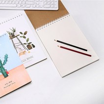 스프링 스케치북 사무용 학생 공책 미술 스케치 노트, A4-구름