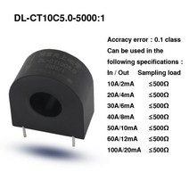 정확도 미니 AC 전류 변압기 DL-CT10CL-50A 25mA 12000 100A/50mA 100A20mA 전자 레인지, [05] DL-CT10C-5000  1