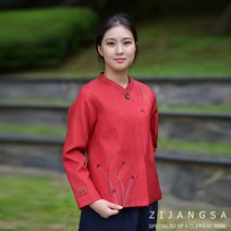 [4126] 물실크 잔골 차이나 저고리 생활한복 / 자켓 코트누비 겨울 여자 여성 보살님 한복 개량한복 패션한복 감성한복 사찰복 수련복 법복 절복 승복 템플스테이 지장사