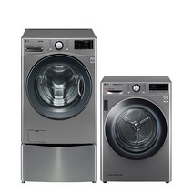 LG전자 트롬 트윈워시 건조기 세트 F19VDUM-9V 19kg + 9kg 방문설치