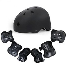 경량 안전모 자전거 헬멧 스쿠터 mtb 자전거 도로 bmx 헬멧 야외 안전 헬멧 스케이트 보드 롤러 스케이트 모자 어린이 사이클링 장비, 블랙 세트, l