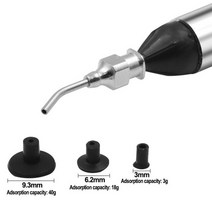 납 흡입기 제거기 ic 진공 흡입 흡입 펜 리무버 빨판 펌프 ic smd tweezer 픽업 도구 3 흡입 헤더가 있는 땜 디솔더링