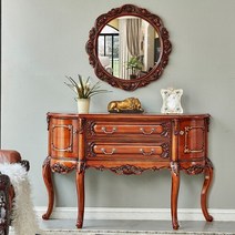 캐비닛 미니캐비넷 철제캐비넷 북유럽 화이트 크래프트 바닥 디스플레이 홈 가구 모던 하드우드 손잡이 악센트, 4.brown 118m