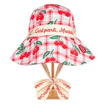 베베드피노 여아 올 오버 체리 선햇 아이 모자 벙거지 아동 유아 선캡 썬햇 챙모자 어린이집 등원 모자 바캉스 모자_BP31AH307