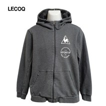 르꼬끄스포츠 기본로고 데일리 후드 집업 100