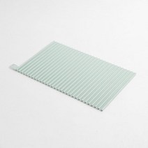 드라잉 물빠짐매트 설거지매트 매트 민트 실리콘 30cm