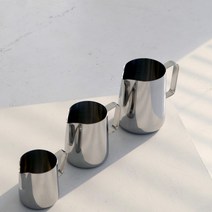 스팀피쳐 밀크저그 라떼아트 눈금형 350 600 1000 1500 ml 우유거품기, 350ml