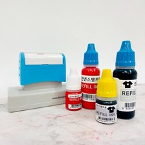 퍼니맨 대형택배박스 스탬프 리필잉크(5ml_20ml), 일반 빨강잉크(20ml)