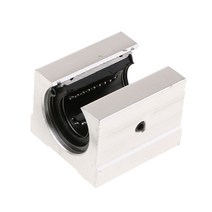 GHSHOP 오픈 리니어 라우터 모션 베어링 45mm x 45mm x 33mm 슬라이드 블록 내경 20mm, 1 조각, 실버