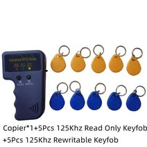 RFID복사기 rfid rfid태그 카드복사기 125KHz EM4305 T5577 RFID 핸드 헬드 복사기 라이터 프로그래머 리더, 09 9