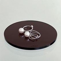 오브누 써클 코스터 아크릴코스터, 딥브라운 (Deep Brown), 1개