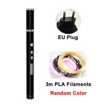 RP900A DIY 3D펜 프린터 펜 키트 1.75mm ABSPLA 필라멘트 전문 인쇄 드로잉 펜 OLED 디스플레이 생일 선물, US 블랙, 협력사