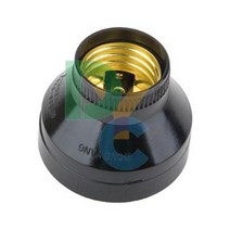 동양 리셉터클 소켓 원형 노출형 검정색 블랙 250V 6A, 1개