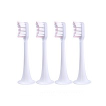 410 개대 xiaomi mijia t300t500 교체 브러시 헤드 전동 칫솔 헤드 보호 소프트 노즐 강모, 4핑크