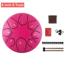 6inch Steel Tongue Drum Set Mini Hand Pan ith Drumstick Carrying Bag Percussion Musical Instruments, 05 6 inch 8 Tune