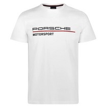 Porsche Motorsport 남성용 화이트 티셔츠 화이트.158639, 3X-Large