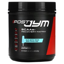 JYM 짐 서플리먼트 사이언스 BCAAs + 리커버리 매트릭스 블루 아틱 프리즈 22 oz (630 g) 헬스보충제 아미노산 근육회복