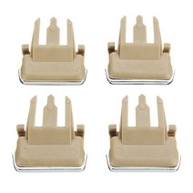 4x 자동차 전면 에어컨 A/C 송풍구 탭 에어컨 잎 조정 클립 수리 액세서리, 02 Beige