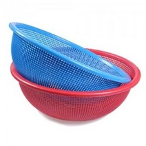 원(소) 색상랜덤 원형 플리스틱채반 나무채반 상추 광주리 채망 대 바구니, 본상품선택
