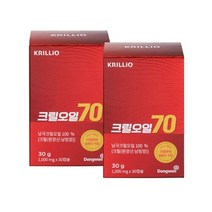 [AK PLAZA] [동원][AK백화점] 크릴오일70 세트(30캡슐X2개), 옵션선택
