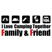 캠핑카 스티커 차량 대형 카라반 꾸미기 스티커, 역방향, 검정, 타입2