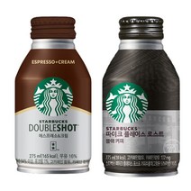 스타벅스 275mLx12캔(에스프레소크림6+파이크블랙6) 스타벅스캔커피275ml/혼합무배