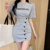 SUMEIU모던 빈티지 심플 캐주얼 솔리드 초여름 걸즈 베이직 디자인 시크룩 패션 원피스 여