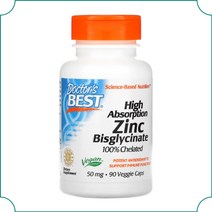 닥터스베스트 아연 징크 비스글리시네이트 Zinc Bisglycinate 비건 90배지캡슐