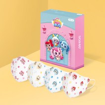 에블린 캐치티니핑 시즌3 마스크 초소형 소형 20매 3겹구조 하츄핑 꾸래핑 나나핑 솔찌핑 캐릭터 어린이 키즈, 20개입, 1개