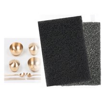 놋천국 유기그릇 전용 수세미(블랙)/놋그릇수세미 (가성비 최고상품)